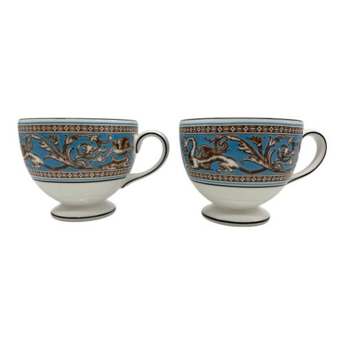 Wedgwood (ウェッジウッド) カップ&ソーサー ▲ フロレンティーン・ターコイズ