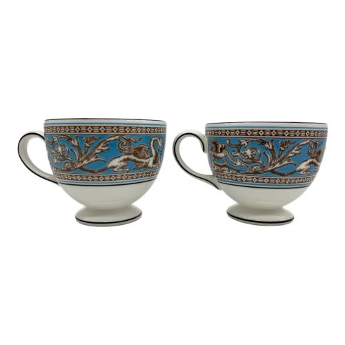 Wedgwood (ウェッジウッド) カップ&ソーサー ▲ フロレンティーン・ターコイズ