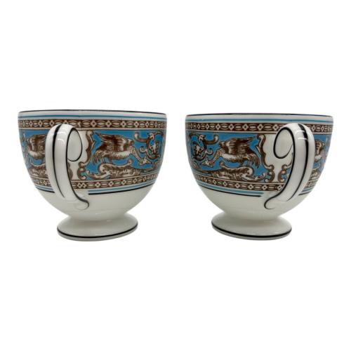 Wedgwood (ウェッジウッド) カップ&ソーサー ▲ フロレンティーン・ターコイズ