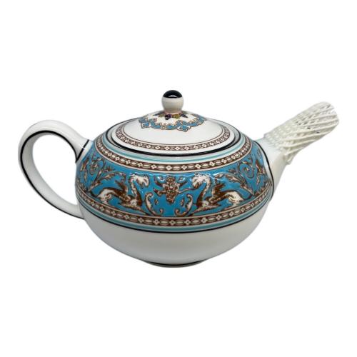 Wedgwood (ウェッジウッド) ティーポット フロレンティーン・ターコイズ