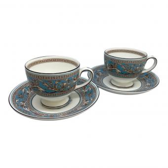 Wedgwood (ウェッジウッド) カップ&ソーサー ▲ フロレンティーン・ターコイズ