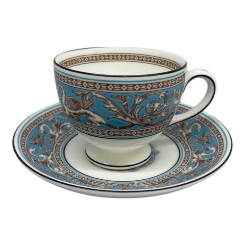 Wedgwood (ウェッジウッド) カップ&ソーサー ▲ フロレンティーン・ターコイズ