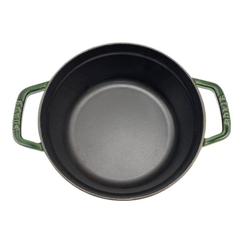 Staub (ストウブ) 両手鍋 22ｃｍ グリーン ピコ・ココット・ラウンド