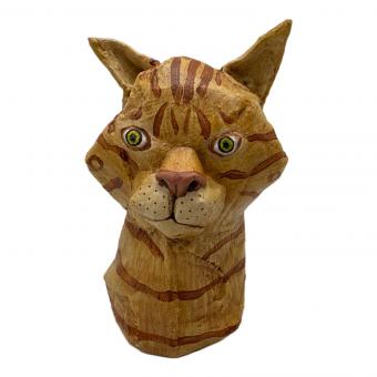 本濃研太 (ー) ダンボール彫刻 猫