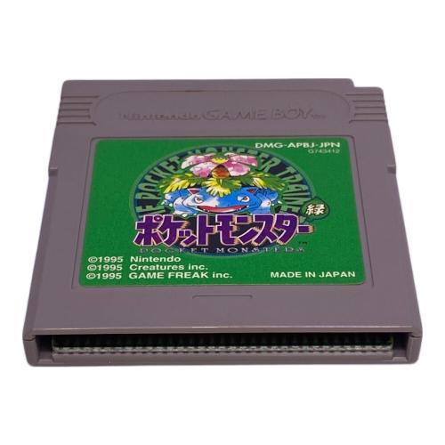 任天堂 (ニンテンドウ) ポケットモンスター 緑 ゲームボーイ用ソフト 11A刻印 CERO A (全年齢対象)