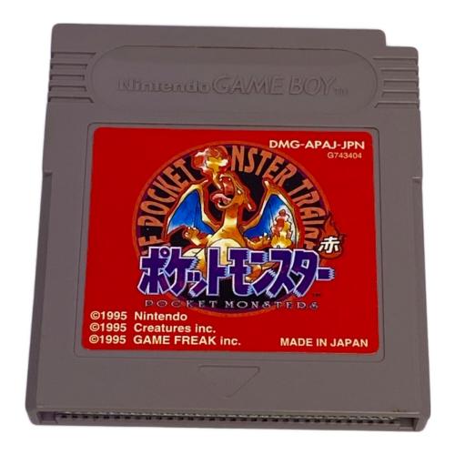 任天堂 (ニンテンドウ) ポケットモンスター 赤 ゲームボーイ用ソフト 22A刻印 CERO A (全年齢対象)