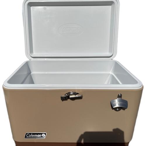 Coleman (コールマン) 54QT ステンレススチールベルトクーラー ベージュ×ブラウン