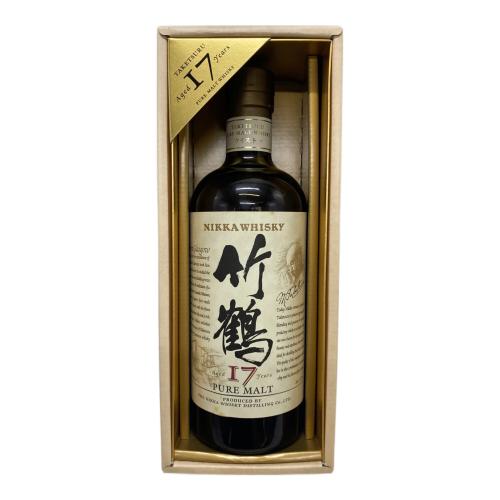 ニッカ 竹鶴 ジャパニーズウイスキー 17年 ピュアモルト ※ラベルヨゴレ 700ml