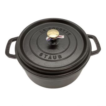 Staub (ストウブ) ピコ ココットラウンド ブラック 24cm 品番40500-241