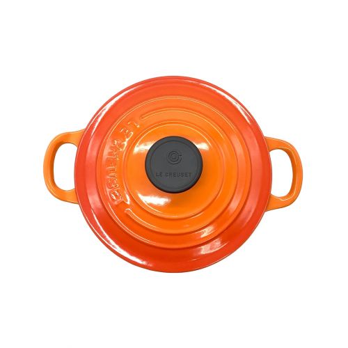 LE CREUSET (ルクルーゼ) ココット・ロンド オレンジ 16cm 1.3L