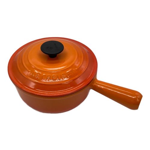 LE CREUSET (ルクルーゼ) 18㎝片手鍋 オレンジ｜トレファクONLINE