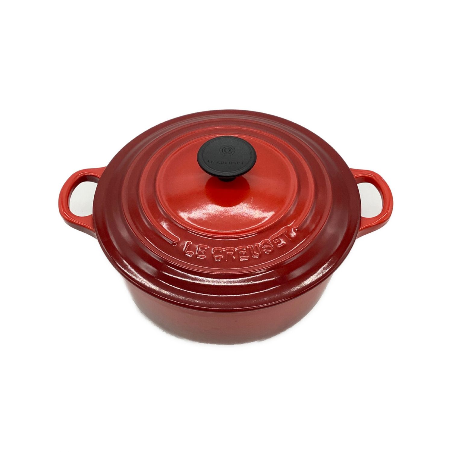 LE CREUSET (ルクルーゼ) ココット・ロンド 20ｃｍ 両手鍋 レッド