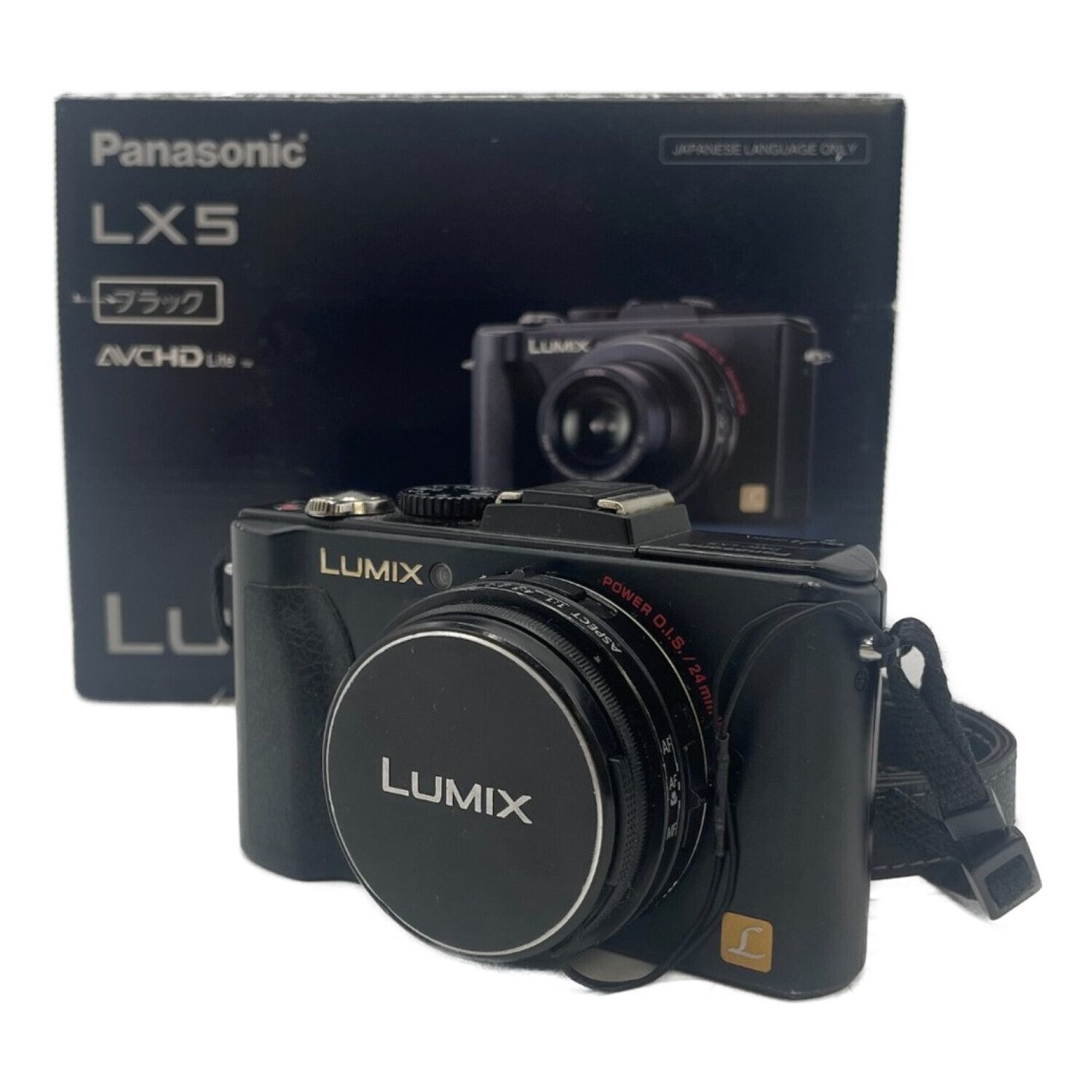 【超歓迎得価】LUMIX DMC-LX5 シャッター数少なめ　本革ケース付き デジタルカメラ