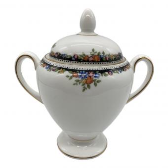 Wedgwood (ウェッジウッド) 蓋付シュガーポット 黒壺 イングランド製 オズボーン