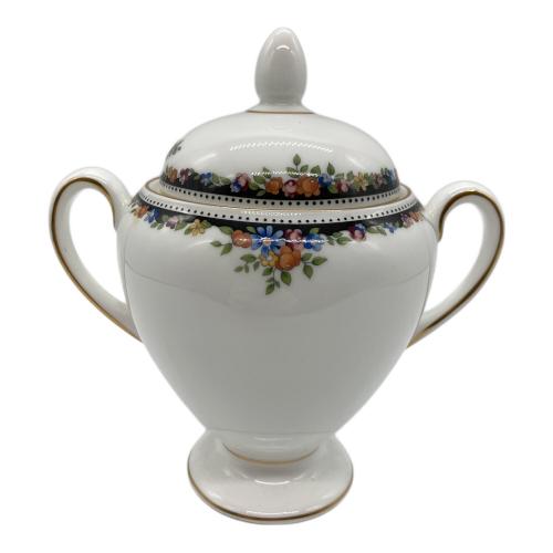 Wedgwood (ウェッジウッド) 蓋付シュガーポット 黒壺 イングランド製 オズボーン