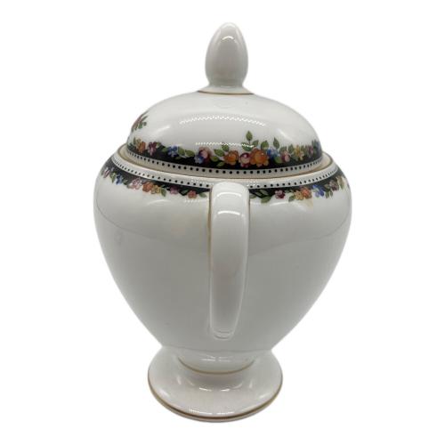 Wedgwood (ウェッジウッド) 蓋付シュガーポット 黒壺 イングランド製 オズボーン