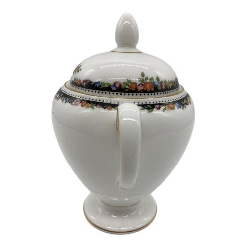 Wedgwood (ウェッジウッド) 蓋付シュガーポット 黒壺 イングランド製 オズボーン