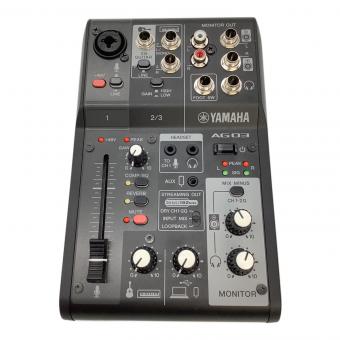 YAMAHA (ヤマハ) 3チャンネル ライブストリーミングミキサー AG03MK2