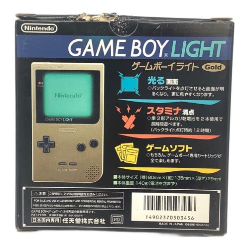 Nintendo (ニンテンドー) GAMEBOY LIGHT MGB-101 gold 箱ダメージ有