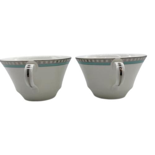 TIFFANY & Co. (ティファニー) プラチナブルーバンド カップ&ソーサー ペア