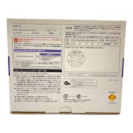 SONY (ソニー) PSP go PSP-N1000PW 未使用品｜トレファクONLINE