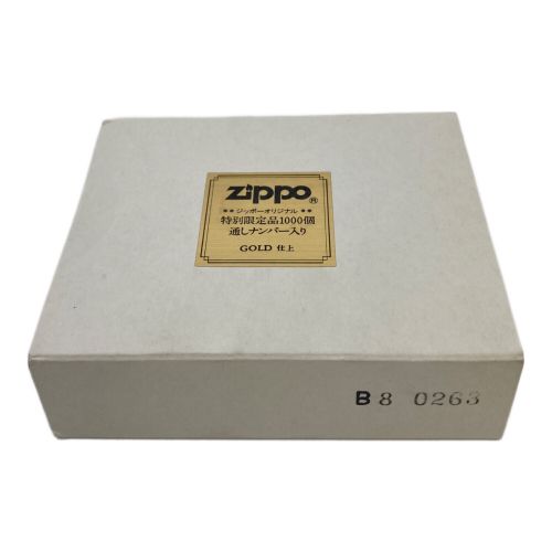 ZIPPO (ジッポ) 特別限定品1000個通しナンバー入り GOLD仕上げ No.0351