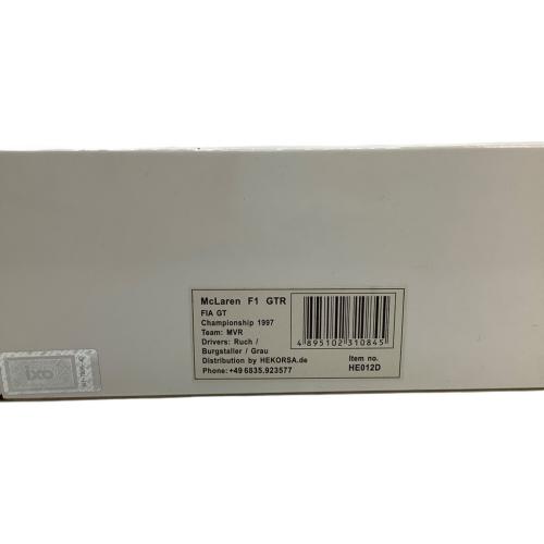 HEKORSA(ヘコルサ) McLaren(マクラーレン) F1 GTR MVR GT Meisterschaft(マイスターシャフト) 1997 HE012D ミニカー