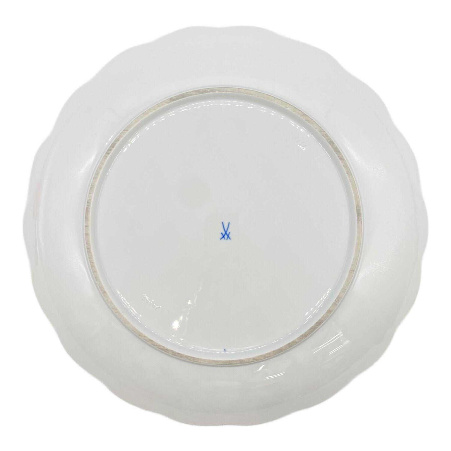 マイセン スワン ケーキプレート 29cm マイセン(Meissen)ブルー