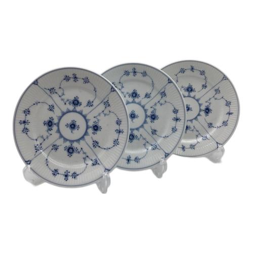 ROYAL COPENHAGEN (ロイヤル・コペンハーゲン) ブルーフルーテッド・ハーフレース プレート 19㎝ 3Pセット