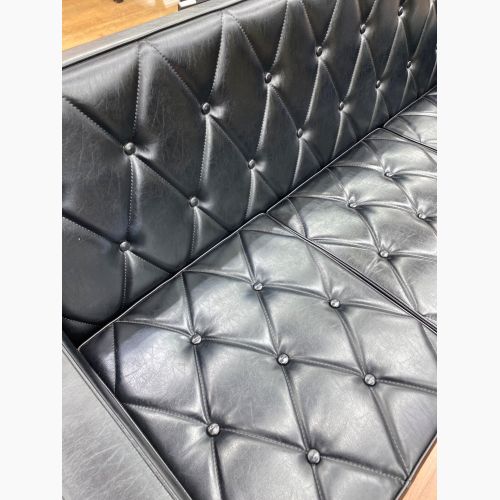 カリモク60 (カリモクロクマル) ロビーチェア 3シーター スタンダードブラック