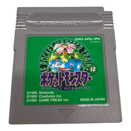 ゲームボーイ用ソフト ポケットモンスター緑
