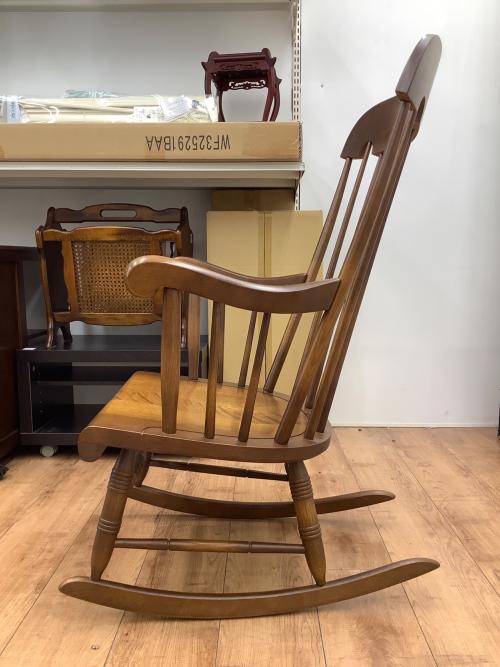 飛騨産業 (ヒダサンギョウ) ロッキングチェアー ブラウン キツツキマーク