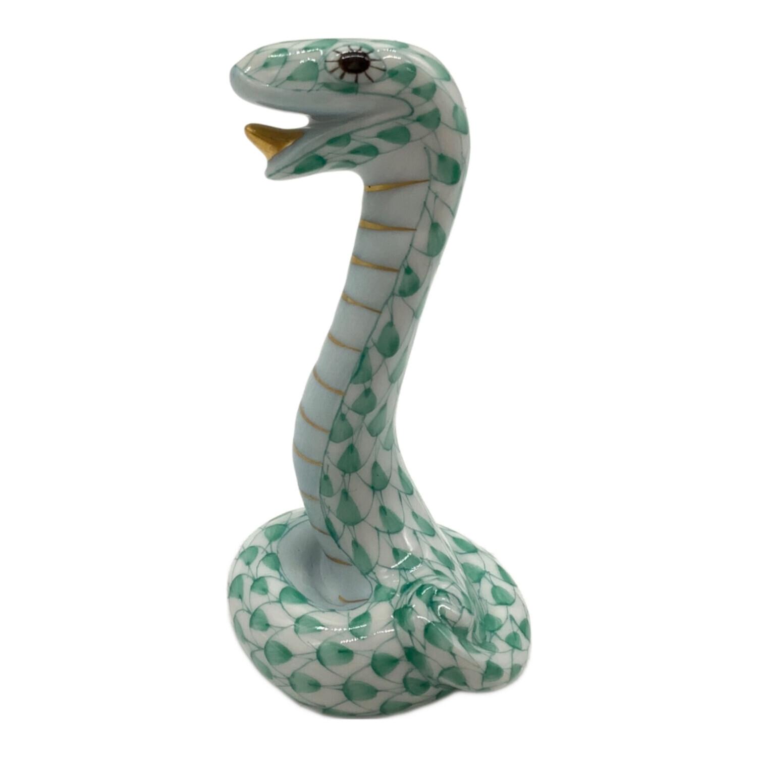ヘレンド HEREND フィギュリン 干支 巳 ヘビ 緑 【公式通販】
