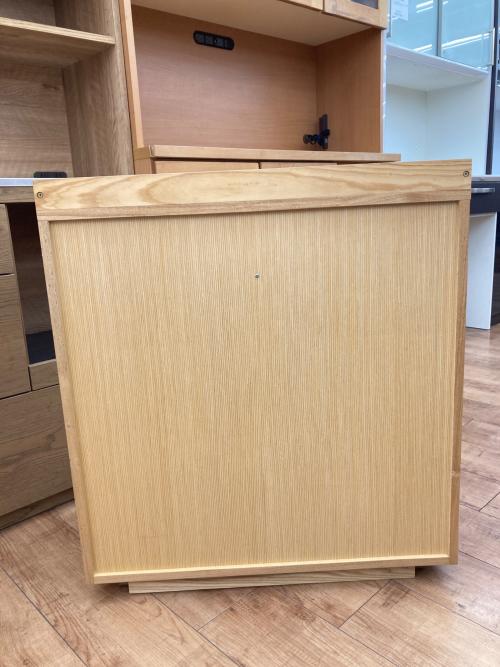 キャビネット ナチュラル 2枚扉 引き出し付き