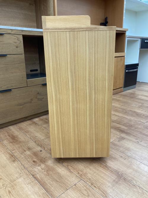 キャビネット ナチュラル 2枚扉 引き出し付き