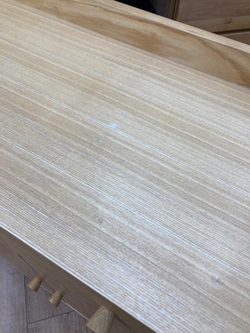 キャビネット ナチュラル 2枚扉 引き出し付き