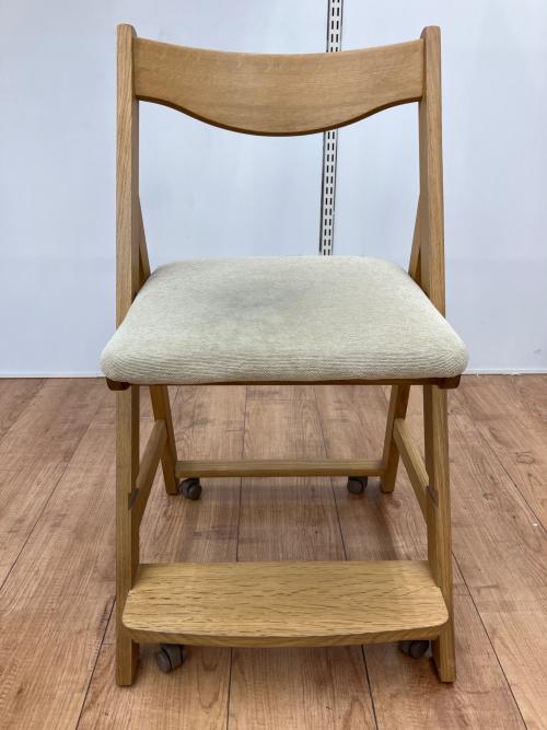 飛騨産業 (ヒダサンギョウ) ローラー付きチェア ナチュラル