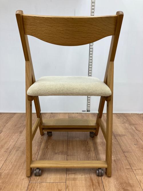 飛騨産業 (ヒダサンギョウ) ローラー付きチェア ナチュラル