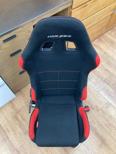 DXRACER (デラックスレーサー) ゲーミングチェア ブラック×レッド 