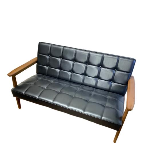 カリモク60 (カリモクロクマル) 2人掛けソファー スタンダードブラック Kチェア 281 合皮