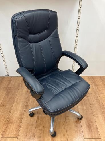 関家具】 レザーポケットコイルチェア II ロータイプ 【トレファク町田 