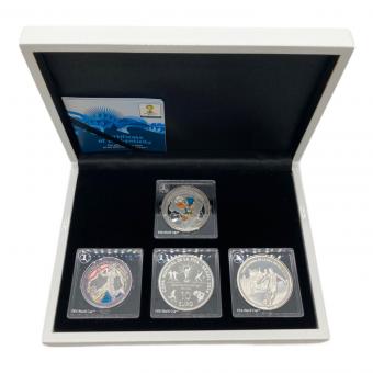 FIFA WORLD CUP BRAZIL 2014 記念コインセット 銀貨3種+公式記念メダル