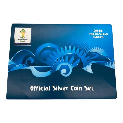 FIFA WORLD CUP BRAZIL 2014 記念コインセット 銀貨3種+公式記念メダル