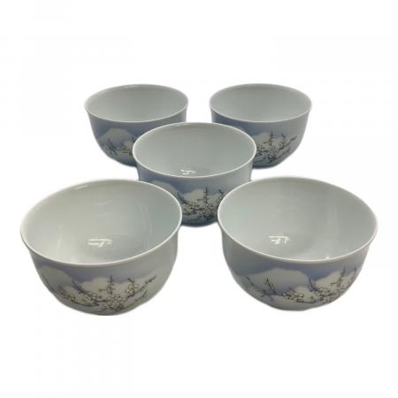 【ジモティ来店特価！！】未使用！！湯呑みセット　深川製磁　富士山　J-0892 深川製磁 (フカガワセイジ) 湯呑み 5P 富士に白梅｜トレファクONLINE