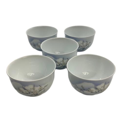 深川製磁 (フカガワセイジ) 湯呑み 5P 富士に白梅