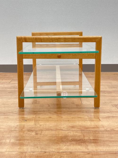 KANADEMONO (カナデモノ) テレビボード 天板ガラス2段