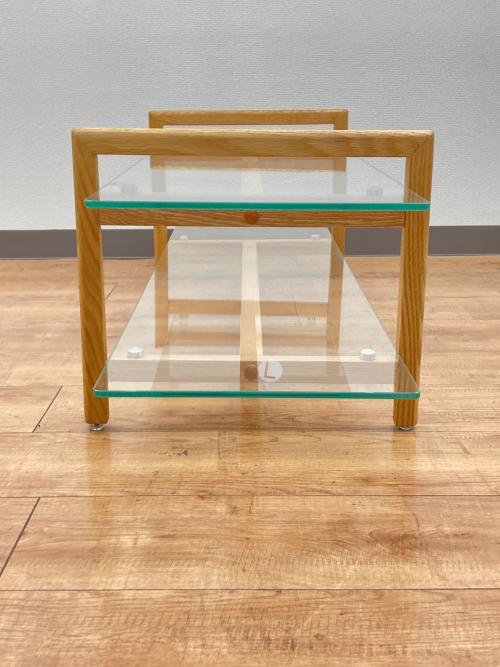 KANADEMONO (カナデモノ) テレビボード 天板ガラス2段