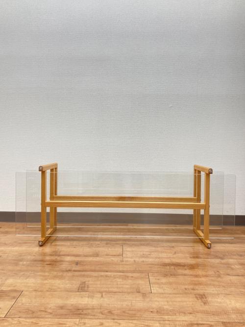 KANADEMONO (カナデモノ) テレビボード 天板ガラス2段