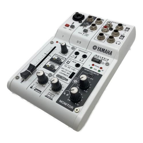 YAMAHA (ヤマハ) ウェブキャスティングミキサー AG03