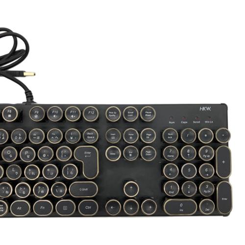 HKW (エイチケーダブル) タイプライター風キーボード ‎HKW-TYPKBJIS-BK